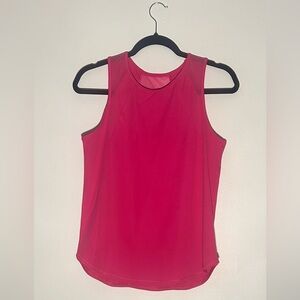 Pink Mesh Athletic Tank Top